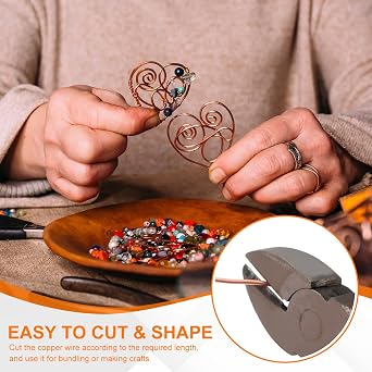 MECCANIXITY 99.9% Solid Bare Copper Wire, Soft Pure Copper Crafting Wire 52 Feet 30 Gauge (0.25mm) for Crafts Jewelry Making Electroculture Gardening, Pack of 2 (16m)