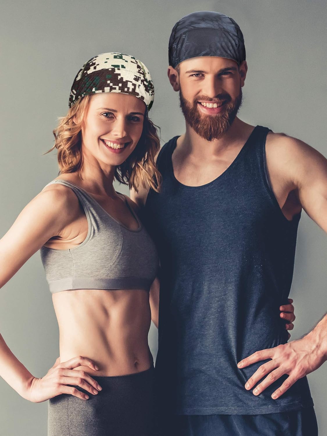 Miniatura 5 de 6 gorras de cráneo para hombre que absorbe el sudor, gorro para casco de cráneo, gorro transpirable para ciclismo, para mujeres y hombres,