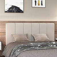 Vista 34 de HAOBO Home Cabeceros tapizados plegables Queen/Full de lino con ajustes de altura