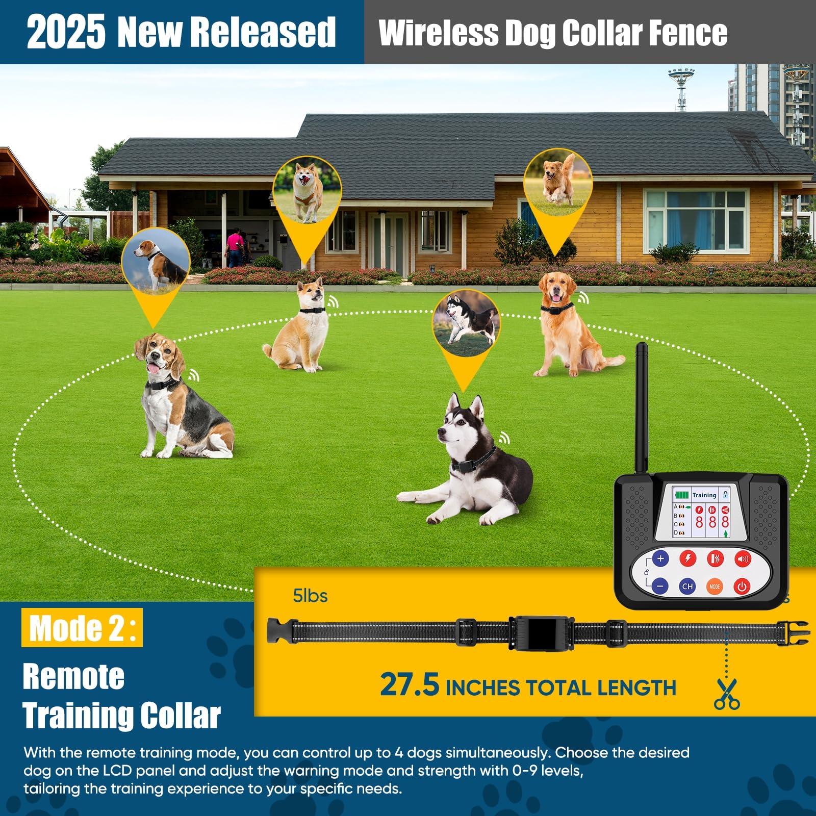 Containment System Wireless Electric Pet Fence Dog Invisible Fence