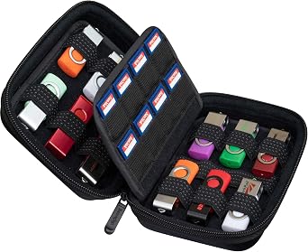 ButterFox USB Thumb Flash Pen Drive Storage Holder/Memory Card SD SDXC SDHC Card Holder Case/External Hard Drive Case/Universal Electronic Accessories Organizer 12USB+16SD