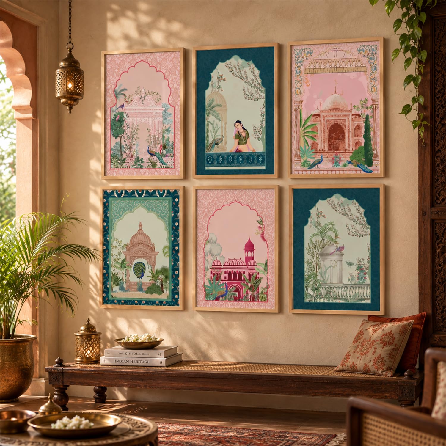 Madhubani Wall Art Set - Indian Pichwai Paintings -24