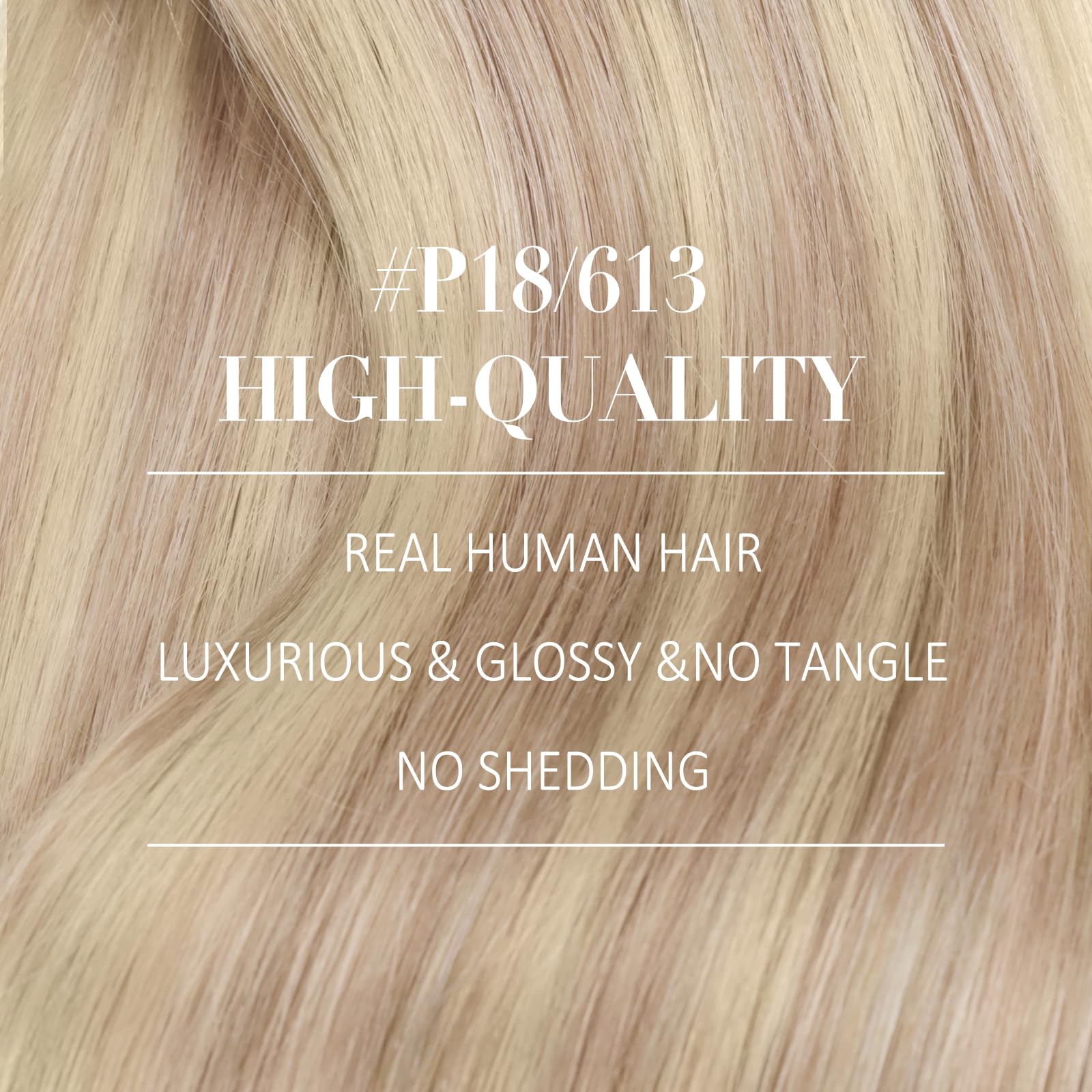 YoungSee Clip in Hair Extensions Real Human Hair Blonde 12 inch 80g Human Hair Extensions Clip in Ash Blonde Highlight Bleach Blonde Real Clip in Extensions for Girls Short Straight 7Pcs - Image 2