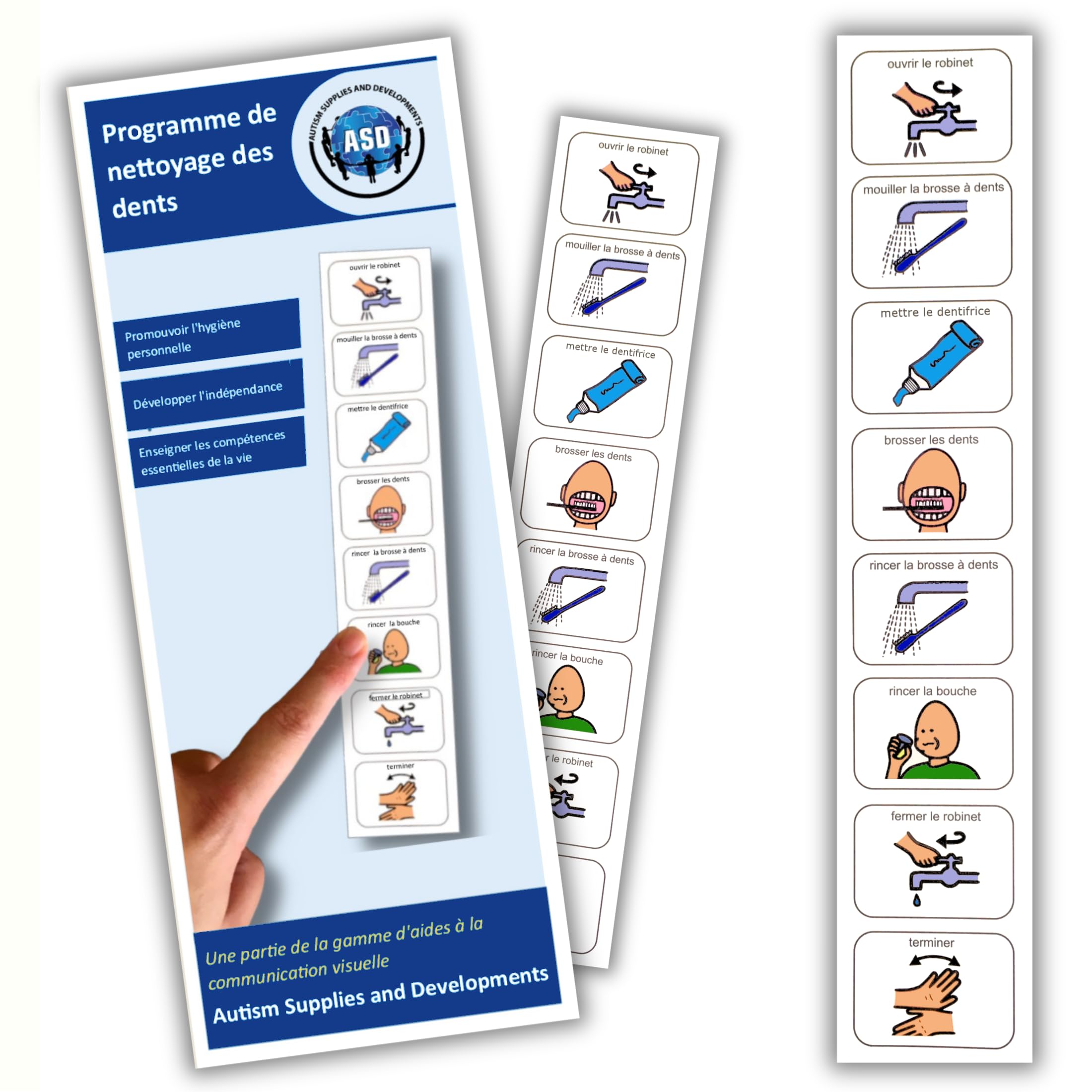 Plastic Visual Cleaning Teeth Schedule (French) โ image 1