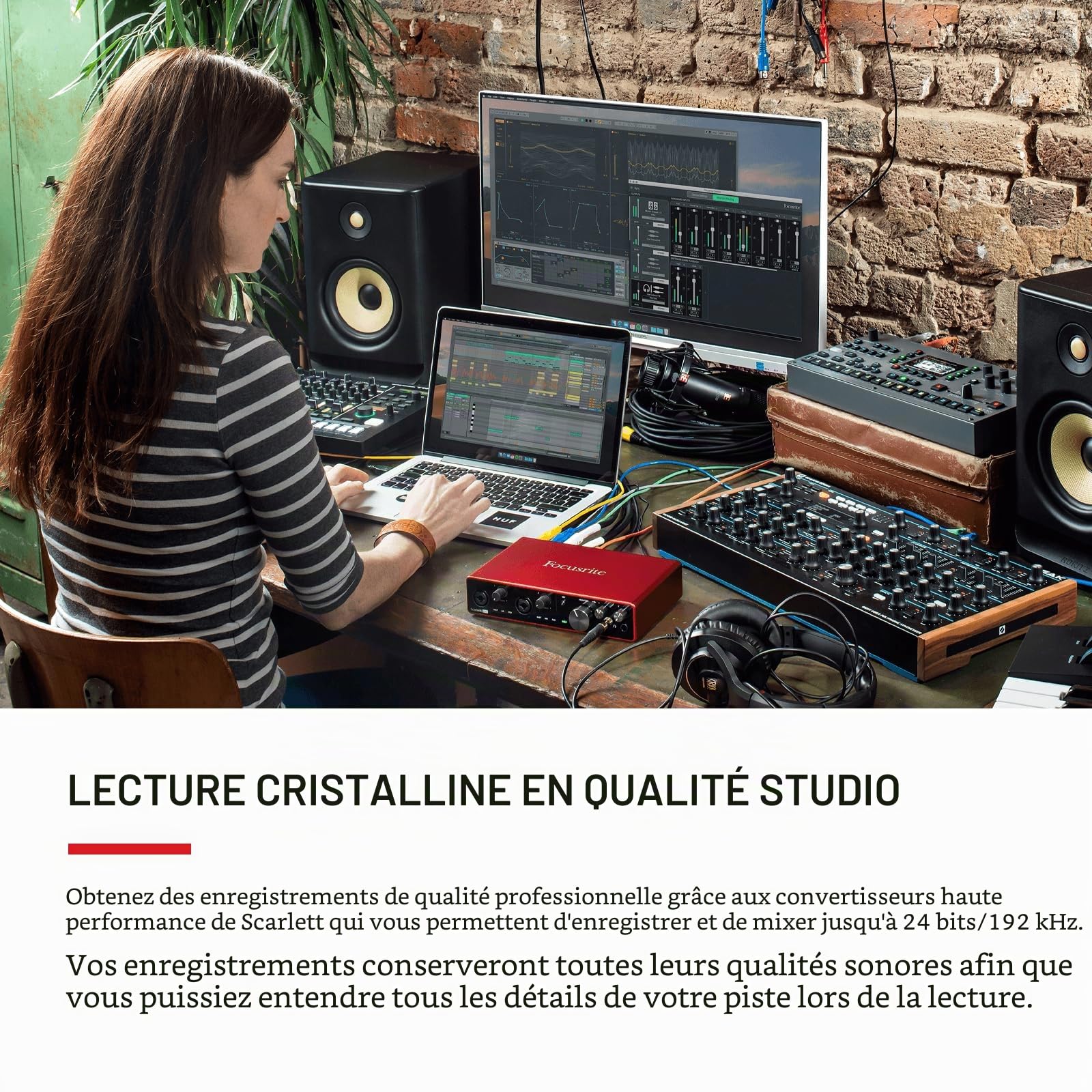 Interface Audio USB Focusrite Scarlett 8i6 3rd Gen Pour L'enregistrement, La Composition Et Le Streaming â€” Des Enregistrements Haute Fidélité, De Qualité Studio, Avec Un Son Transparent