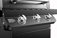 Vista 6 de Dyna-Glo DGP397CNN-D Premier - Parrilla de gas natural de 3 quemadores, color negro