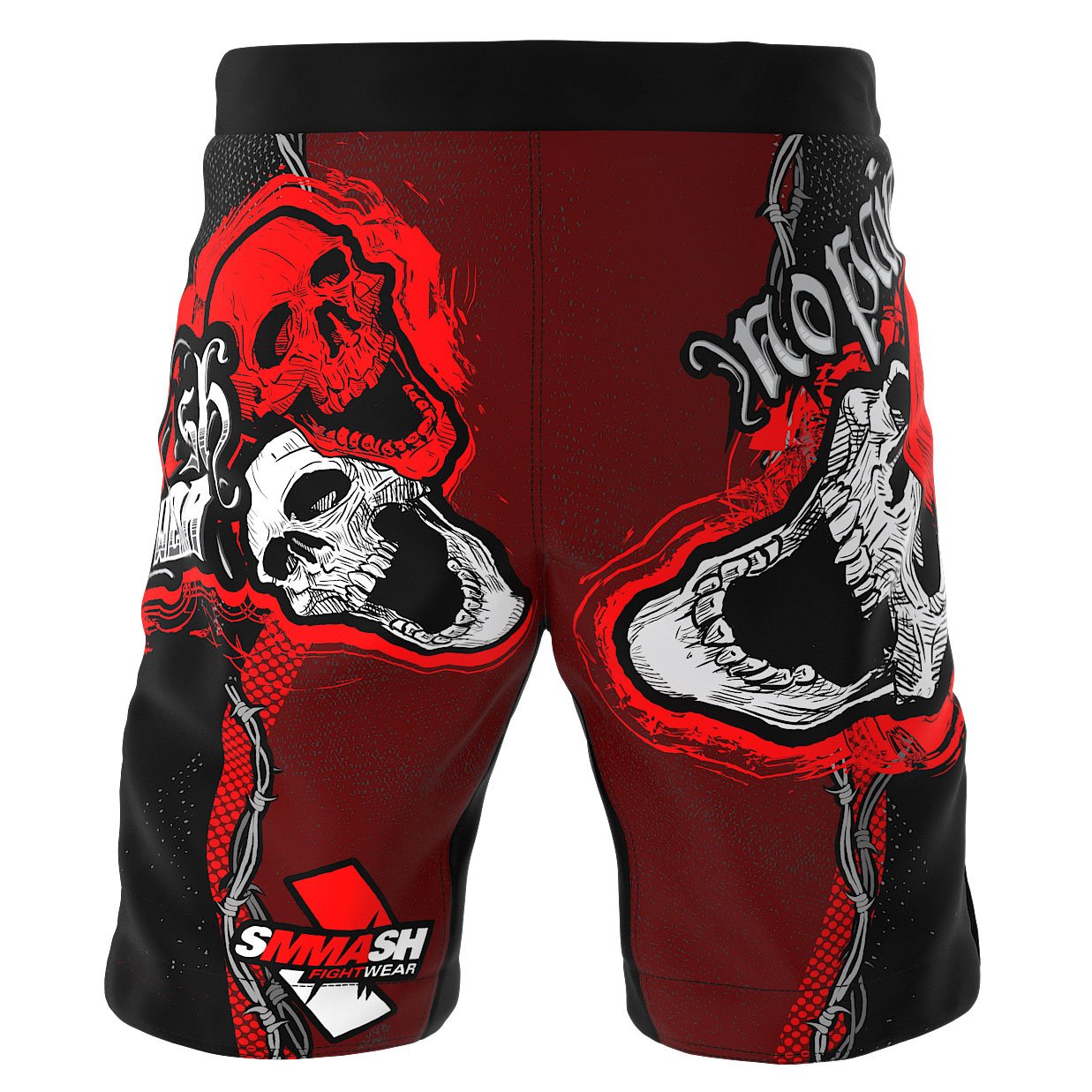 SMMASH Skull Pantalones Cortos para Hombres para Entrenamiento Cruzado (L)