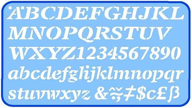 Helix 20mm 2cm Italic Letter Stencil