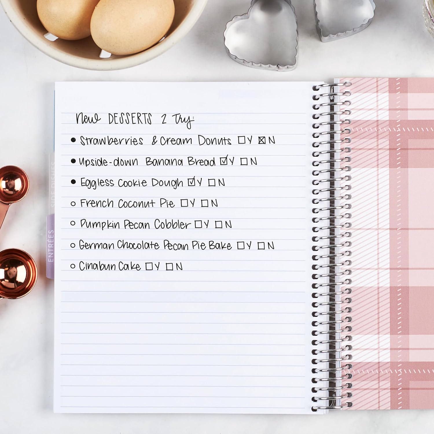 Erin Condren 7x9 Recipe Notebook