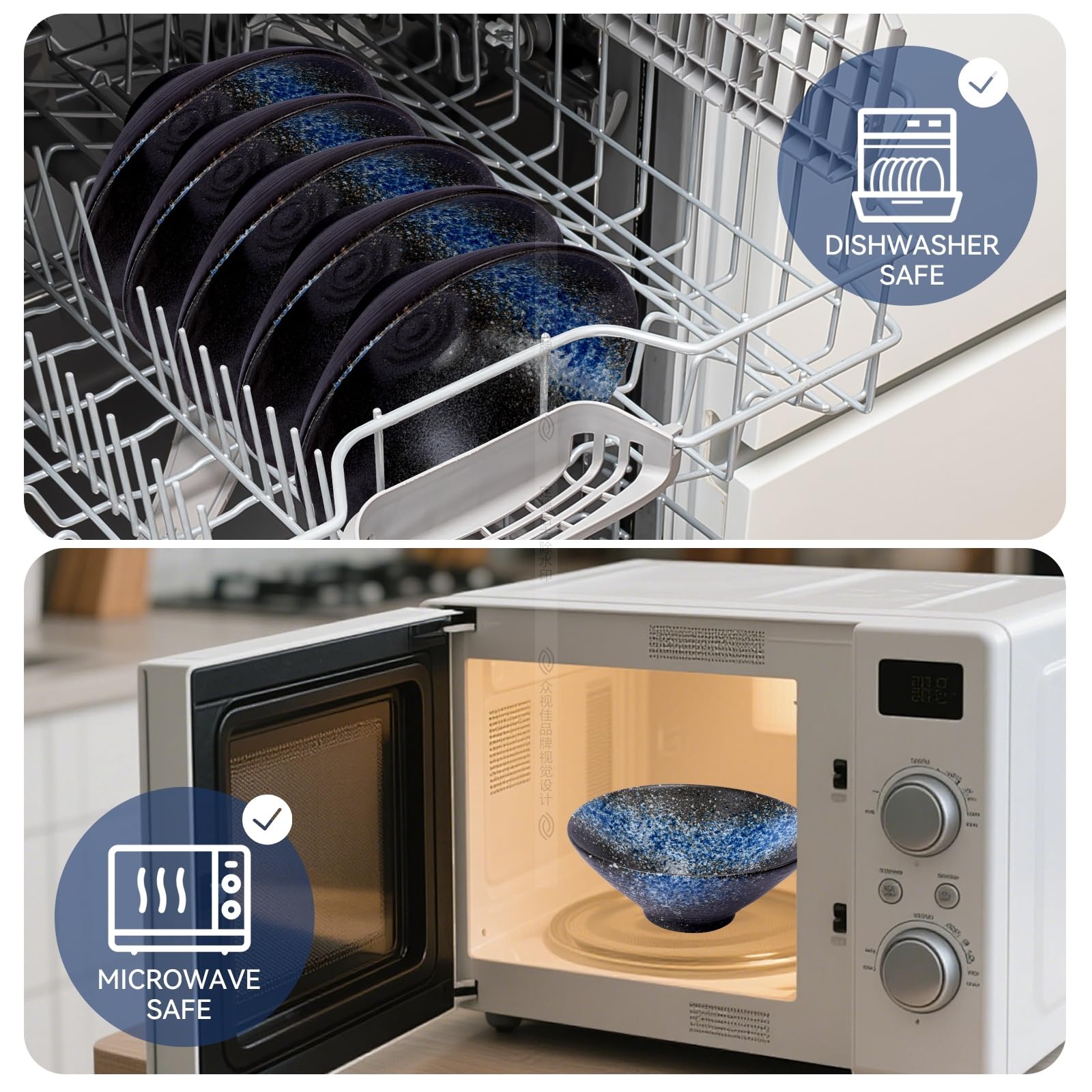 Neue japanische Keramik Lamian Nudeln Schüssel Esszimmer Geschirr Home Reis Rame