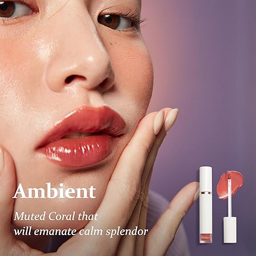 Miniatura 3 de HINCE Mood Enhancer Water Liquid Glow - Tinte labial no pegajoso e impermeable para mujeres, brillo de labios de larga duración para brillo natural