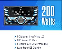 Vista 2 de JENSEN MPR420 Receptor estéreo de coche con pantalla LCD de 7 caracteres doble DIN Asistente Push to Talk Llamadas manos libres Bluetooth