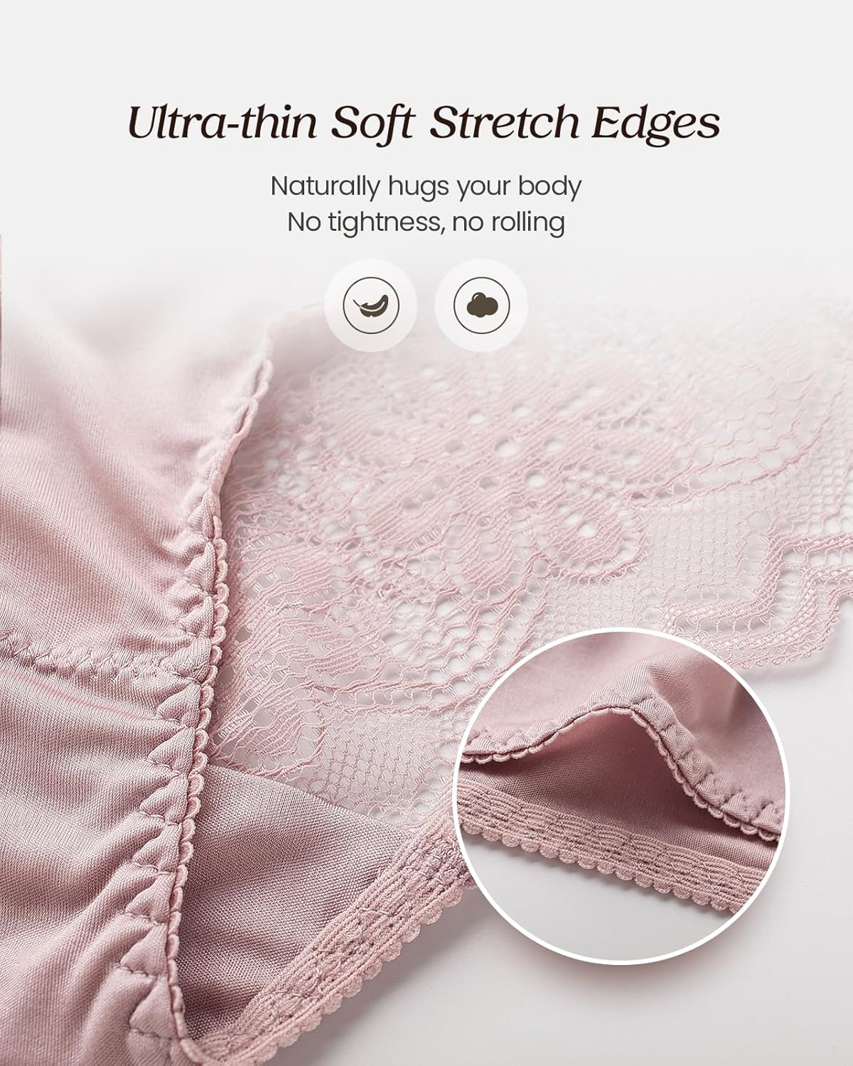 100% Mulberry Silk Underwear, Women's Silk Lace Hipster, Ultra Breathable Sexy Bikini Panties for Women - Image 6