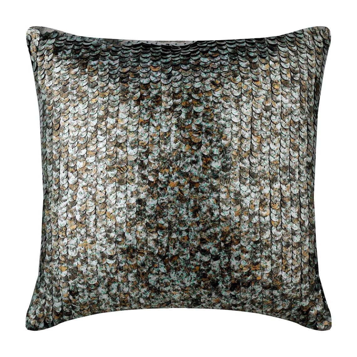 The HomeCentric Decorative Cushion Covers 45 x 45 cm Silver, Silk Throw Cushion Covers, Cushion Covers, Modern Cushion Covers - Antique Scales โ image 1