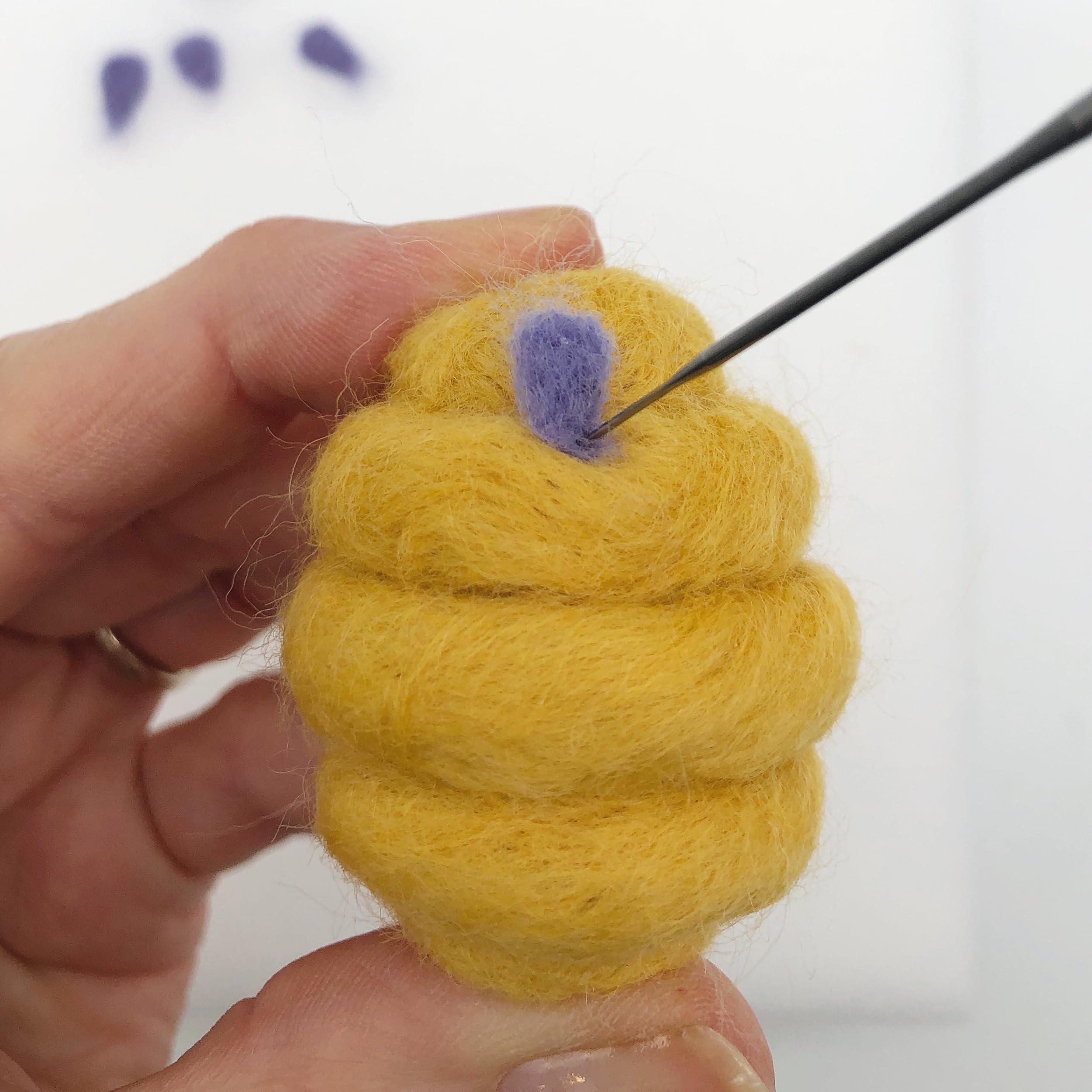 Kit de fieltro de aguja - Primavera, aprende a hacer un juego de decoraciones para Pascua. Kit de manualidades para adultos