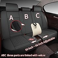 Vista 241 de GXT Bench Seat Cover, Premium Faux Leather Bench Seat Covers for Trucks - Universal Fit for Most Sedans SUV Pick-up Truck, Durable for Long Lasting