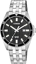 Reloj de Cuarzo para Hombre Citizen, Acero Inoxidable, Clásico, Tono Plateado (Modelo: BI5050-54E)