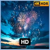 色とりどりの花火の祭典 - 魔法の夜空の雰囲気