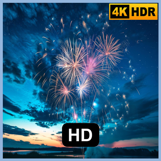 Farbenfrohes Feuerwerk – Magische Nachthimmelatmosphäre