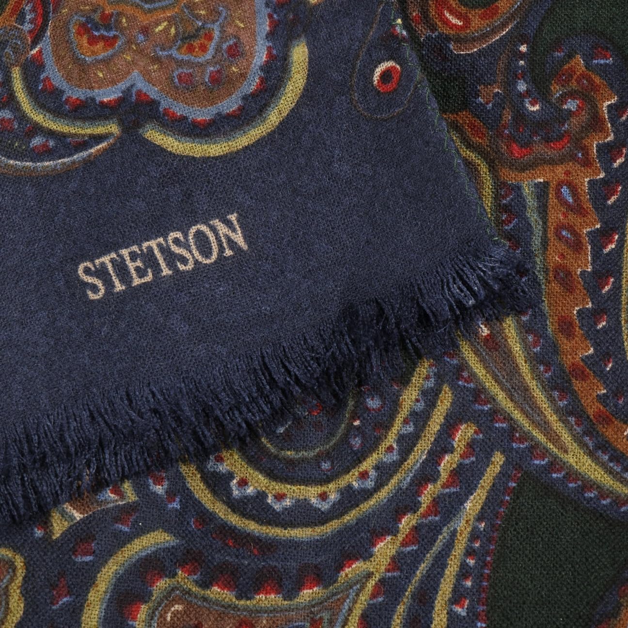 Stetson Sciarpa Paisley Multicolore in Lana Unisex Autunno Inverno