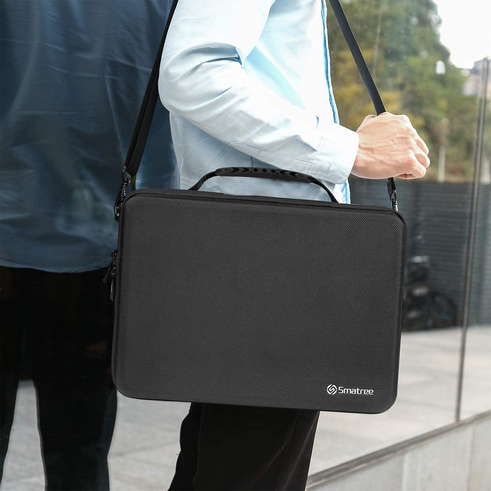 Smatree Hartschale für Laptop, Tragetasche für 13-13,3 Zoll MacBook Pro/MacBook Air/13,5 Zoll Surface Laptop 4/3/2, Schultertasche