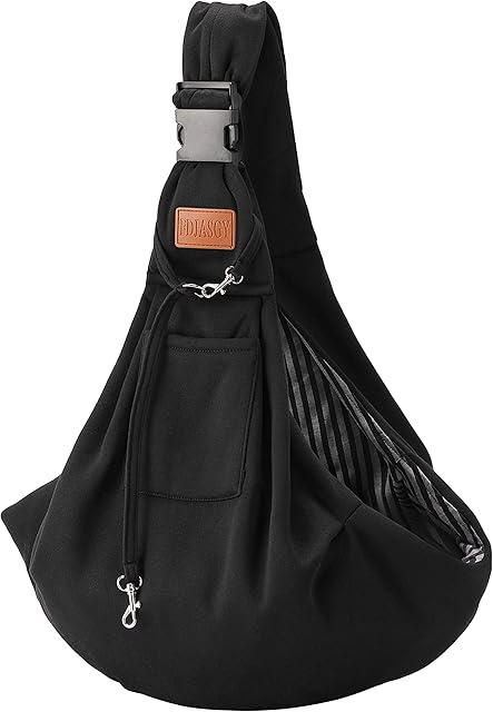 FDJASGY Small Dog Sling Cat Carrier Adjustable Strap Hands Free Reversible Pet Puppy Travel Bag Backpack for Outdoor Travel