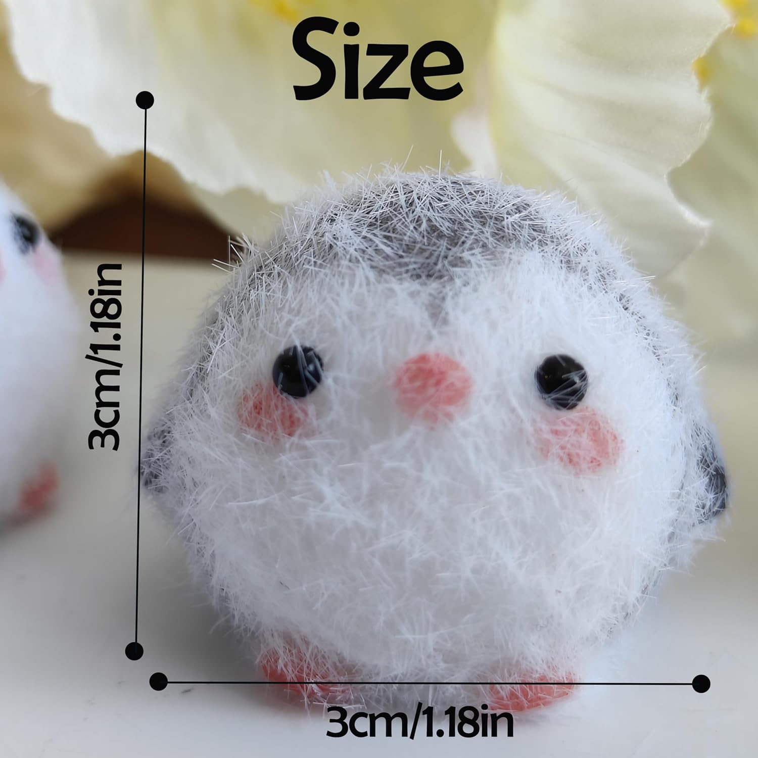 Penguin Shape Squeeze Accessory for Adults, Soft Stress Relief Bag Charm, Decorative Accessory for Bags, 2 Pack (Mini Penguin)