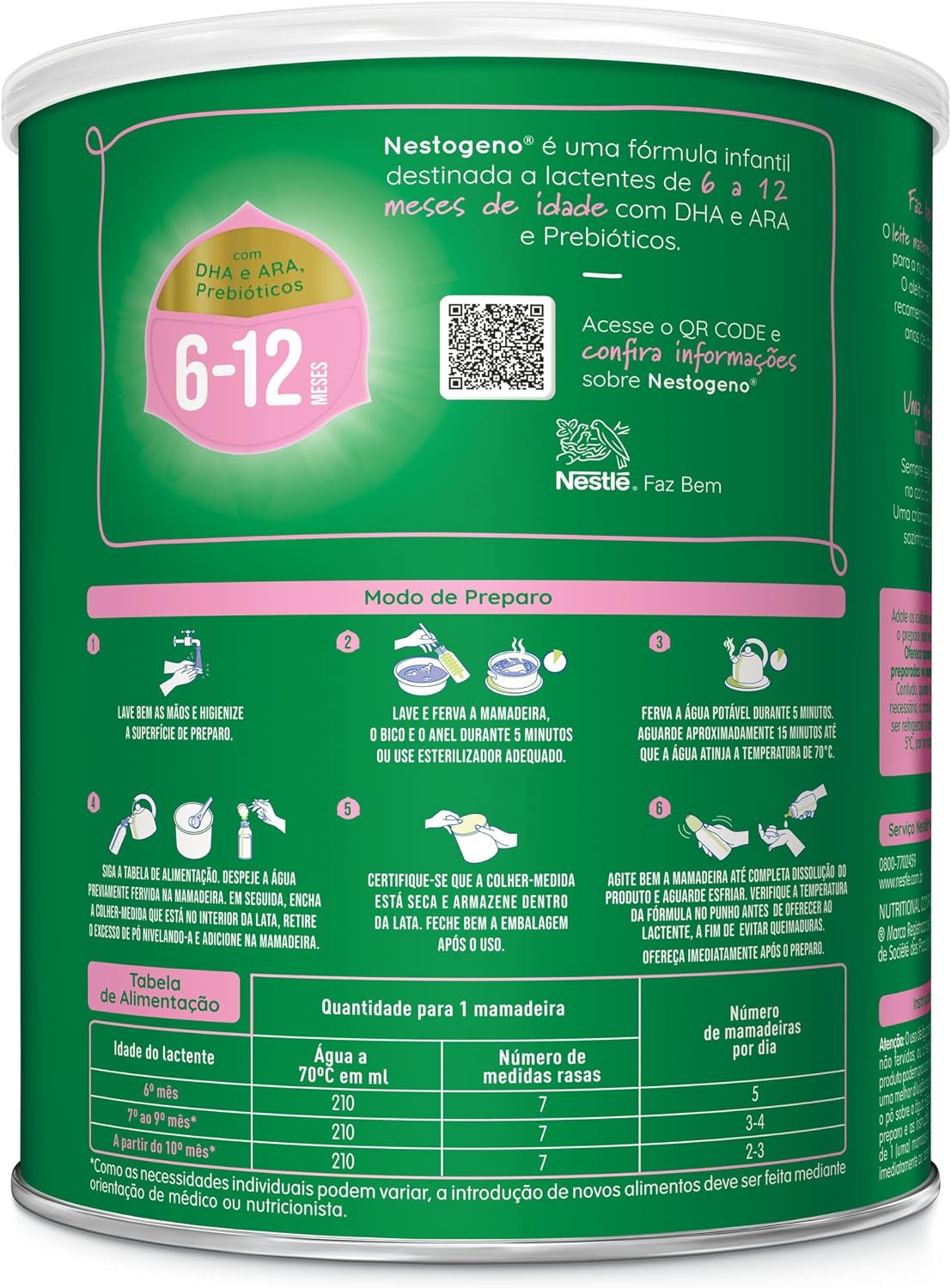 Nestogeno Fórmula Infantil 2 800G