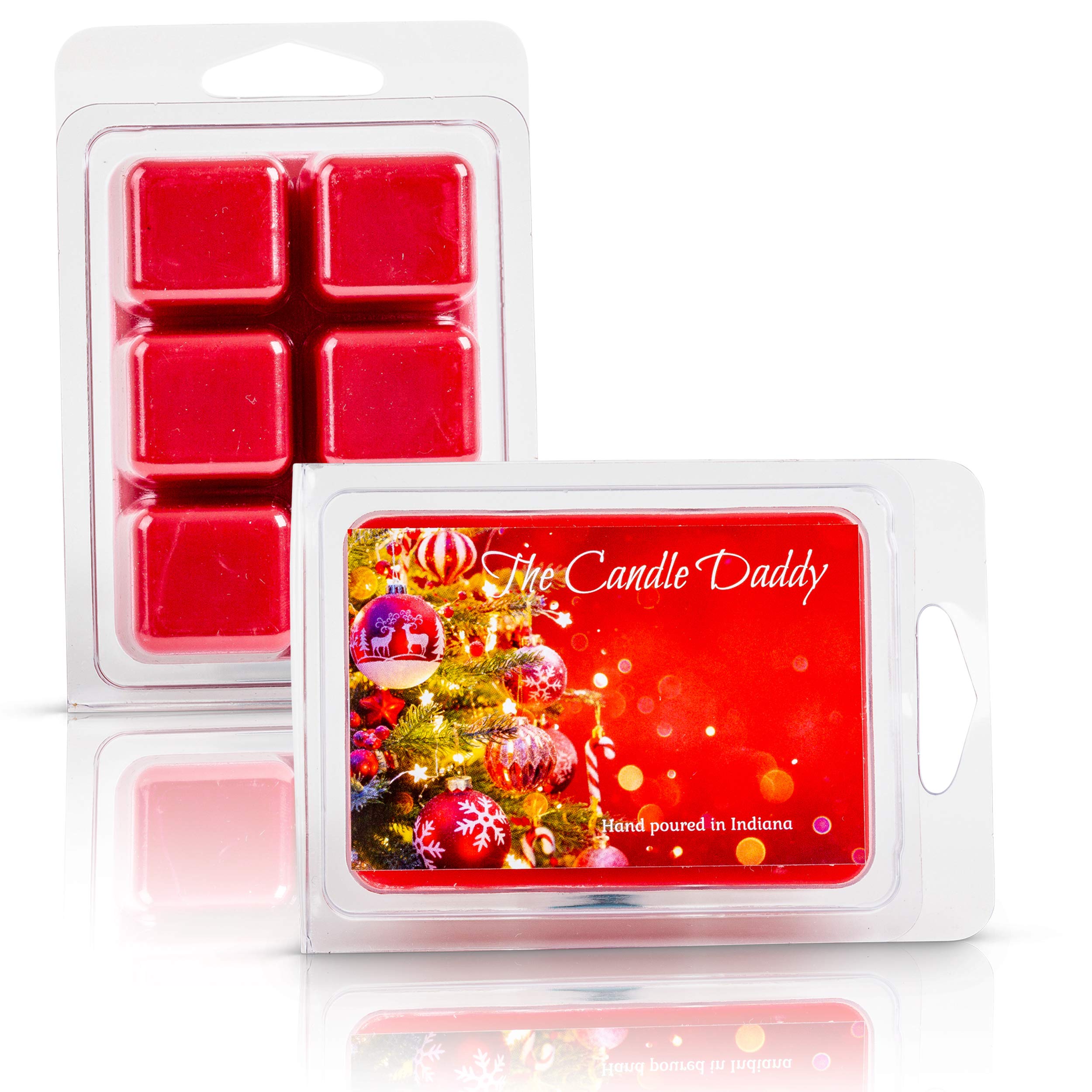 Christmas Scented Holiday Decoration Wax Melt - True Christmas Scent- 2 Ounces - 6 Cubes - 1 Pack