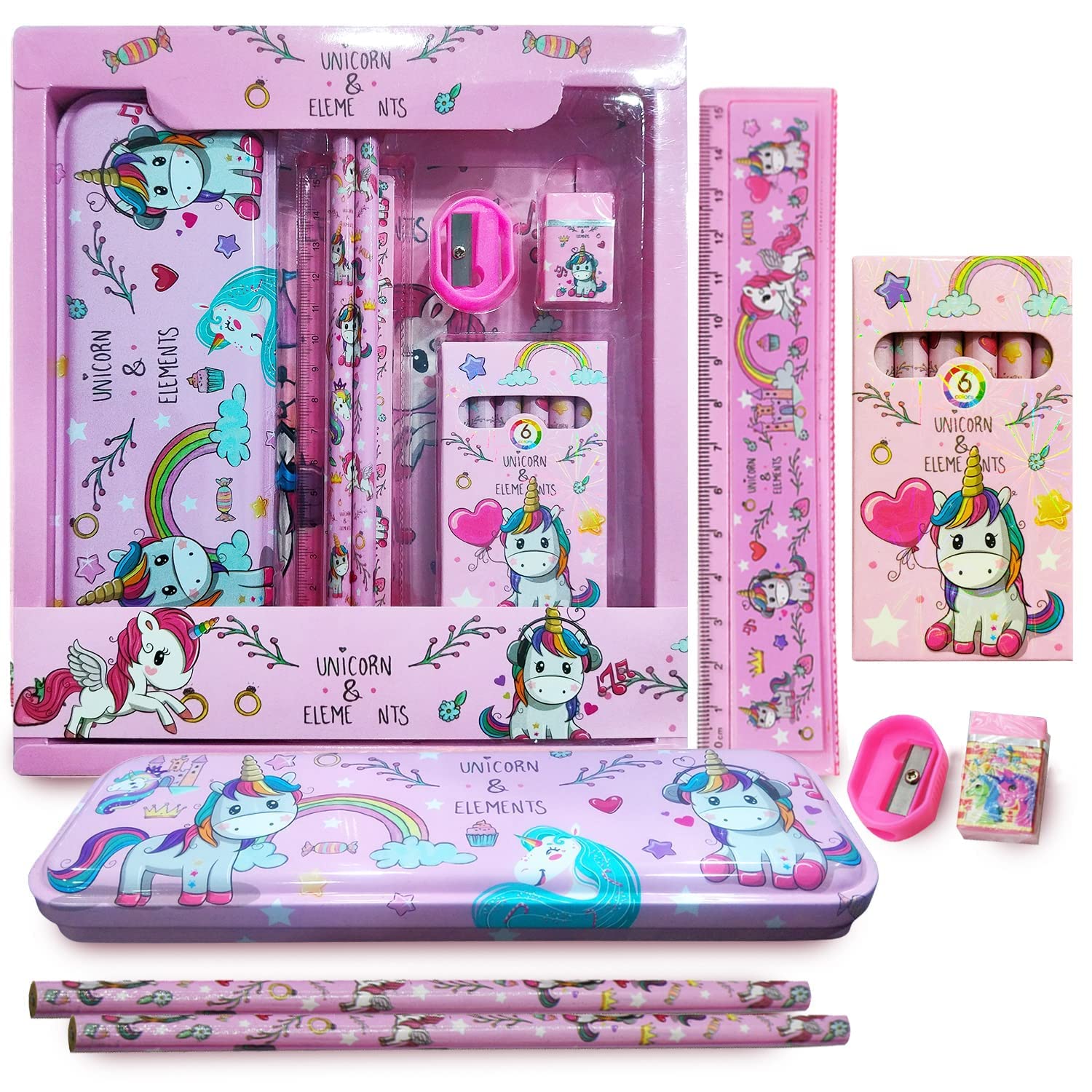 See full amazon price history chart for KAVANA Unicorn Pencil Pouch - Stationery Gift Set with Compass,Erazer,Sharpner,2 Pencils,Scale etc(Pack of 1,Pink,Unicorn) KAVANA Unicorn Pencil Pouch - Stationery Gift Set with Compass,Erazer,Sharpner,2 Pencils,Scale etc(Pack of 1,Pink,Unicorn) (B0B3DRYV65) Amazon Price History, Amazon Price Tracker