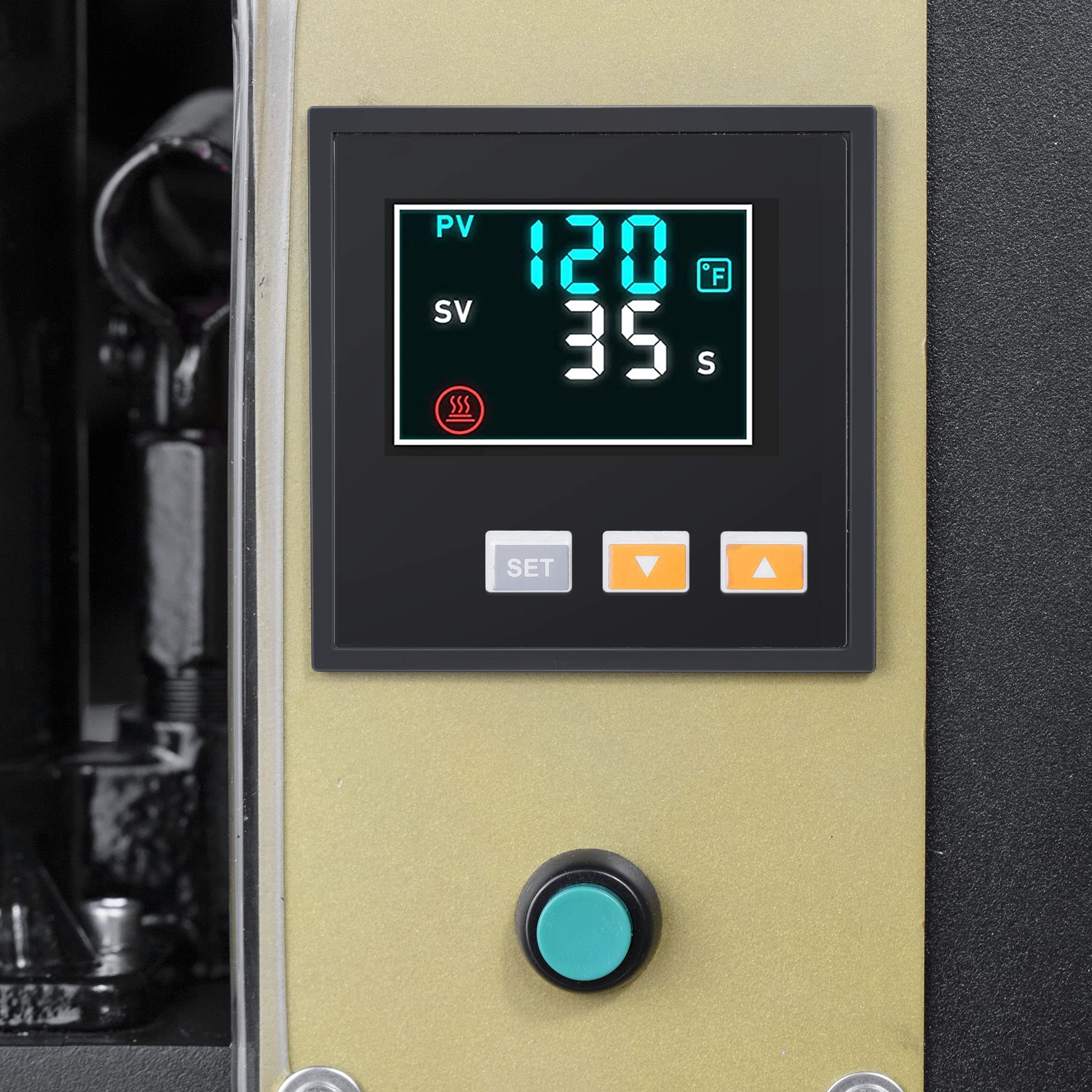 NArra Machine de compression à colophane 7T avec force de pression et plaques doubles chauffantes de 6 x 12 cm et 600 W - La presse à rosin dispose d'un manomètre précis et d'un régulateur de