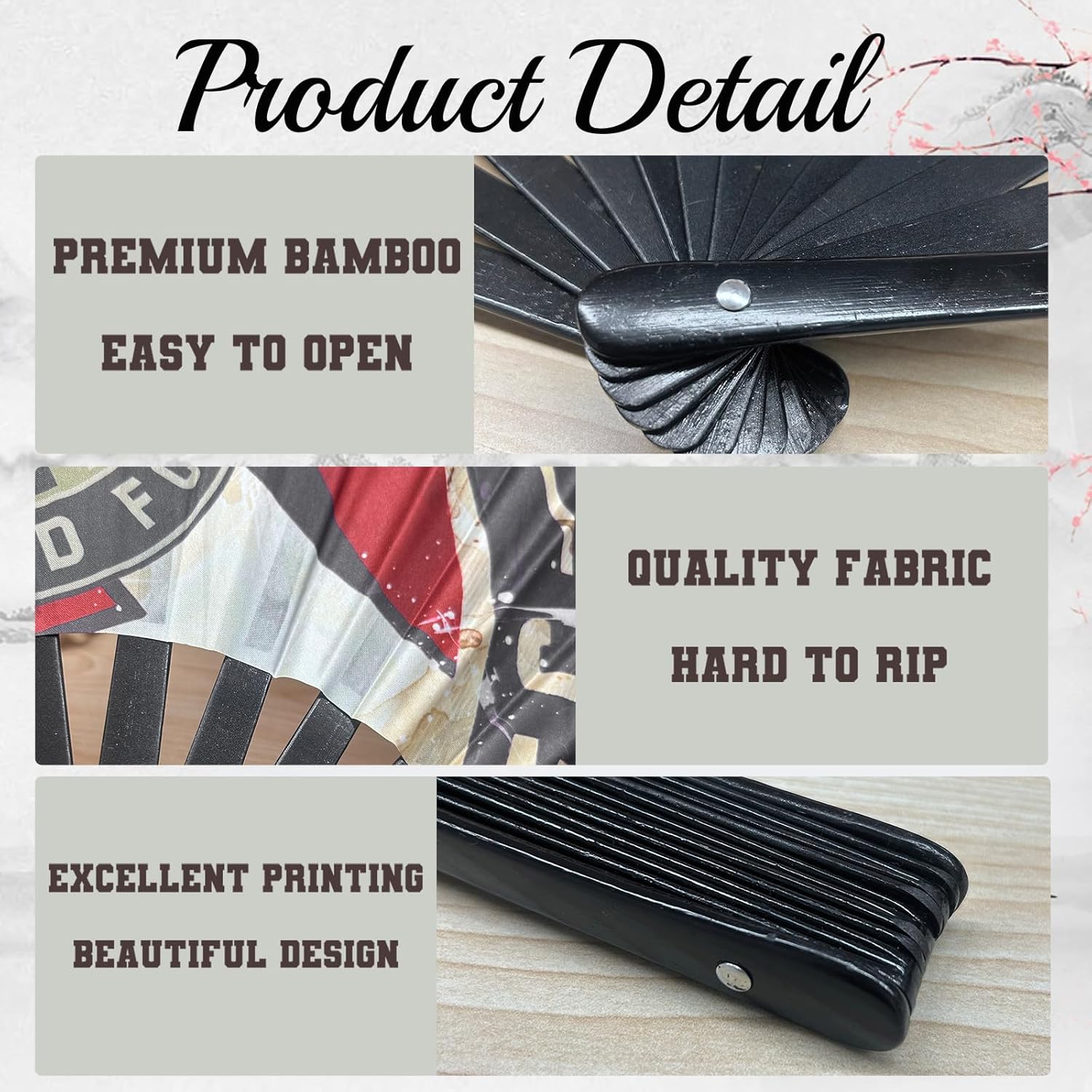Add Your Own Text and Design Personalized Decorative Folding Fans Custom Fans with Pictures Text Customized Fans Handheld Bulk for Weddings Dancing Parties 13" 20Pack