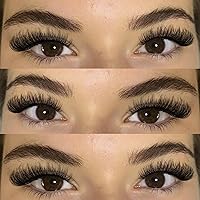 Vista 3 de Geeneiya - Pestañas postizas de banda transparente, pestañas de ojo de gato, aspecto natural, pestañas postizas finas, pestañas postizas de visón