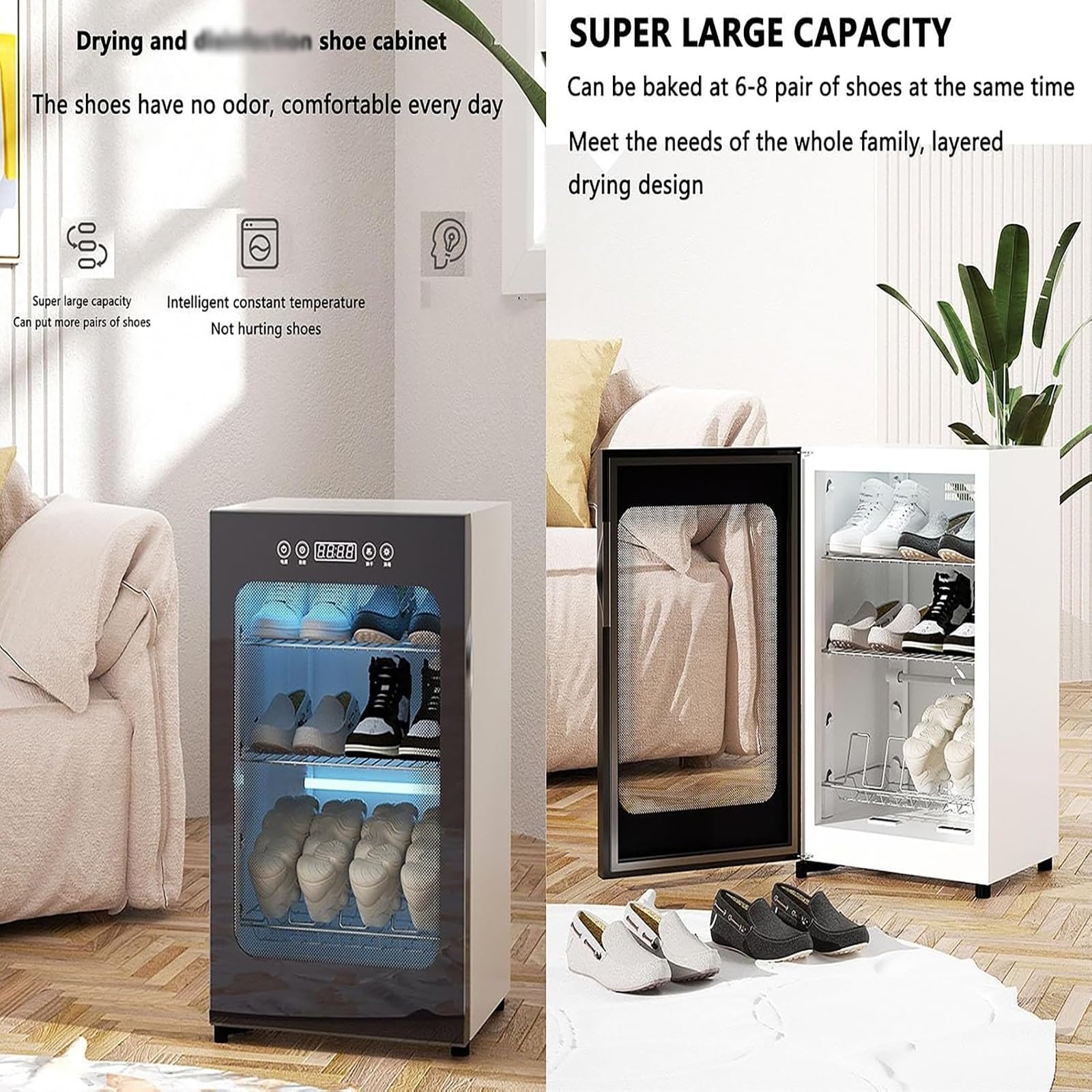 Armario secador de Zapatos eléctrico con Temporizador y sistemi Inteligente