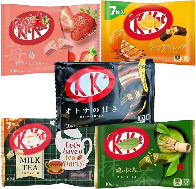 Japanese Kit-Kat Mini Bars Gift Box - 5 Flavors Including Matcha