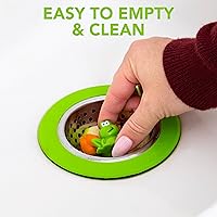 Vista 4 de Colador para fregadero Joie de compañía de importaciones Harold, Rana, Verde