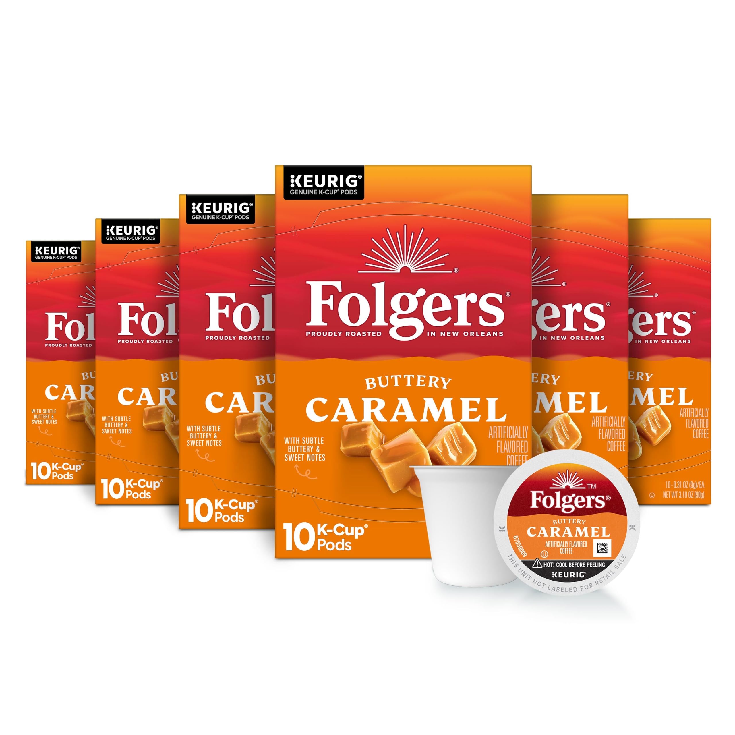 Amazon.com: Folgers Buttery Caramel Artificially Flavored Coffee