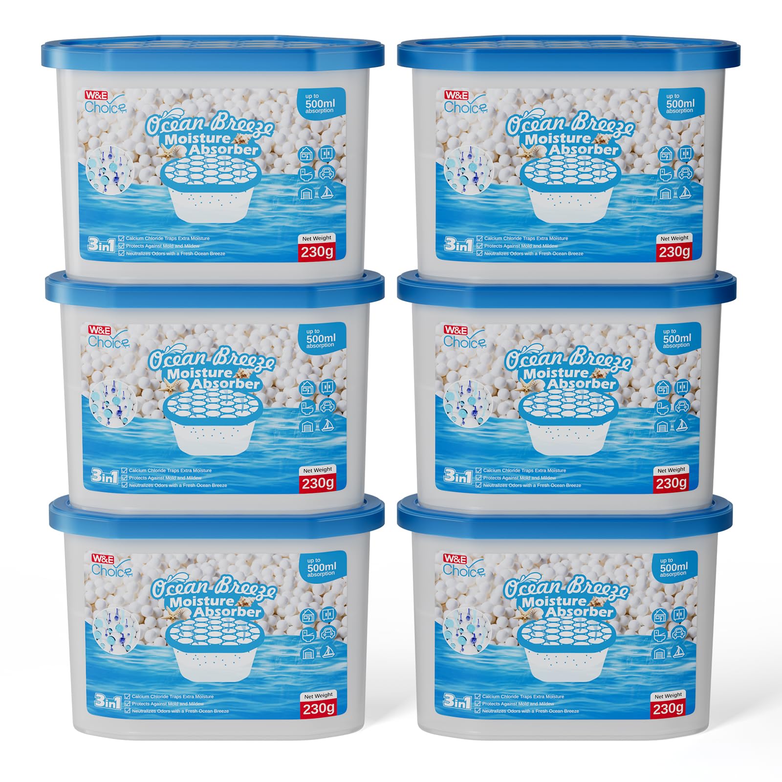 Amazon.com - W&E Choice Moisture Absorbers with Ocean Breeze