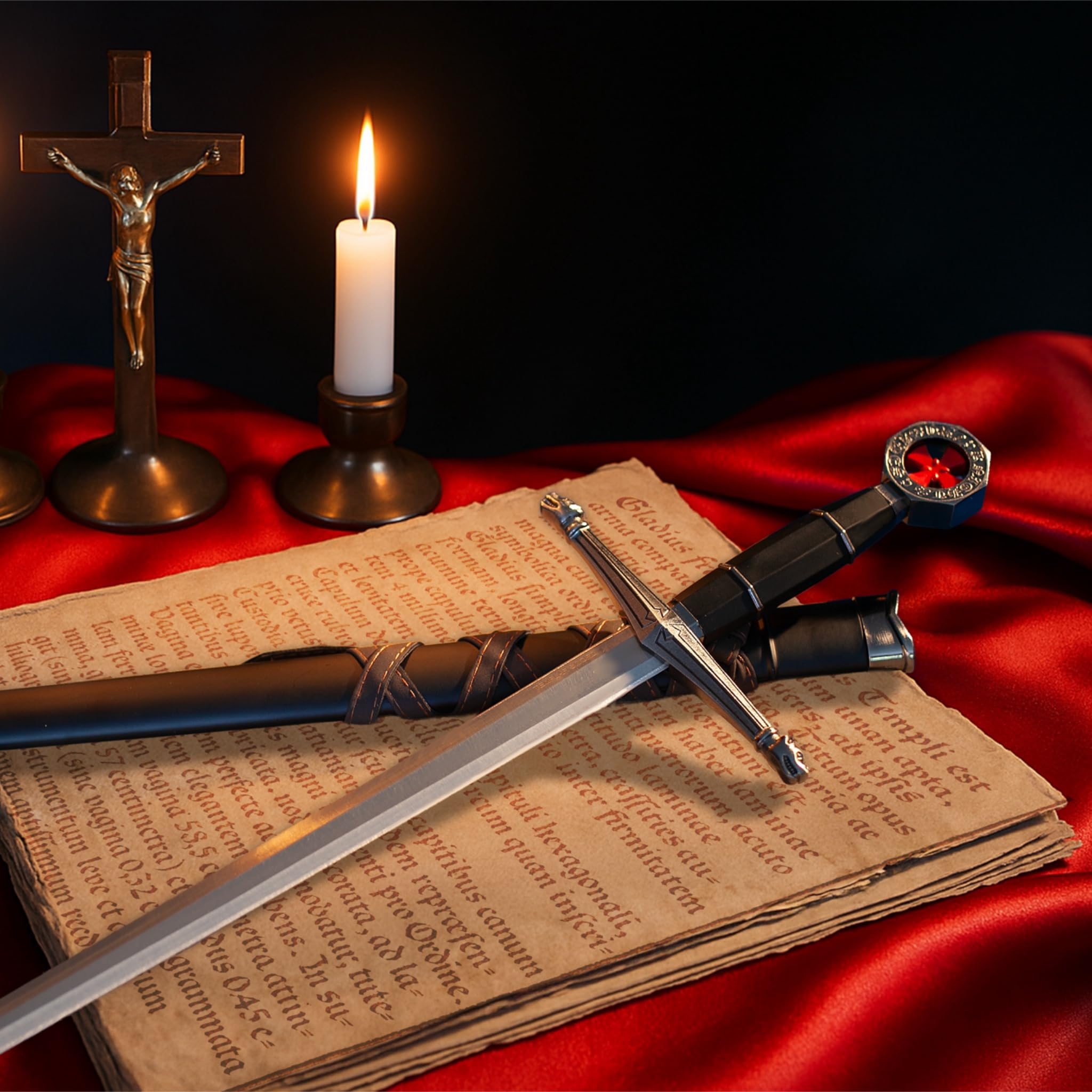 Una Meravigliosa Spada Vera Spada Templare Come Decorazione o Come Regalo
