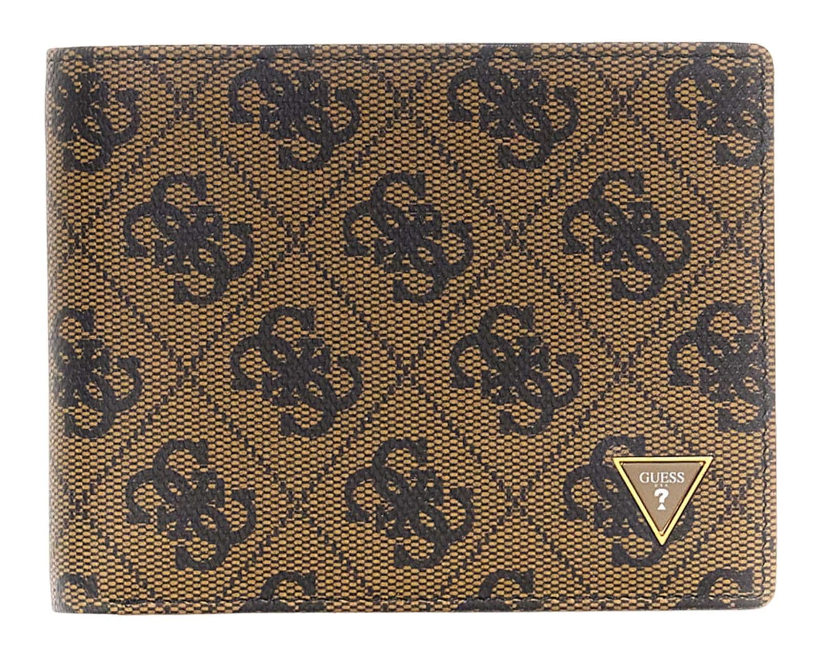 GUESS Leder Geldbörse Mito Billfold Coin Wallet Coffee Braun