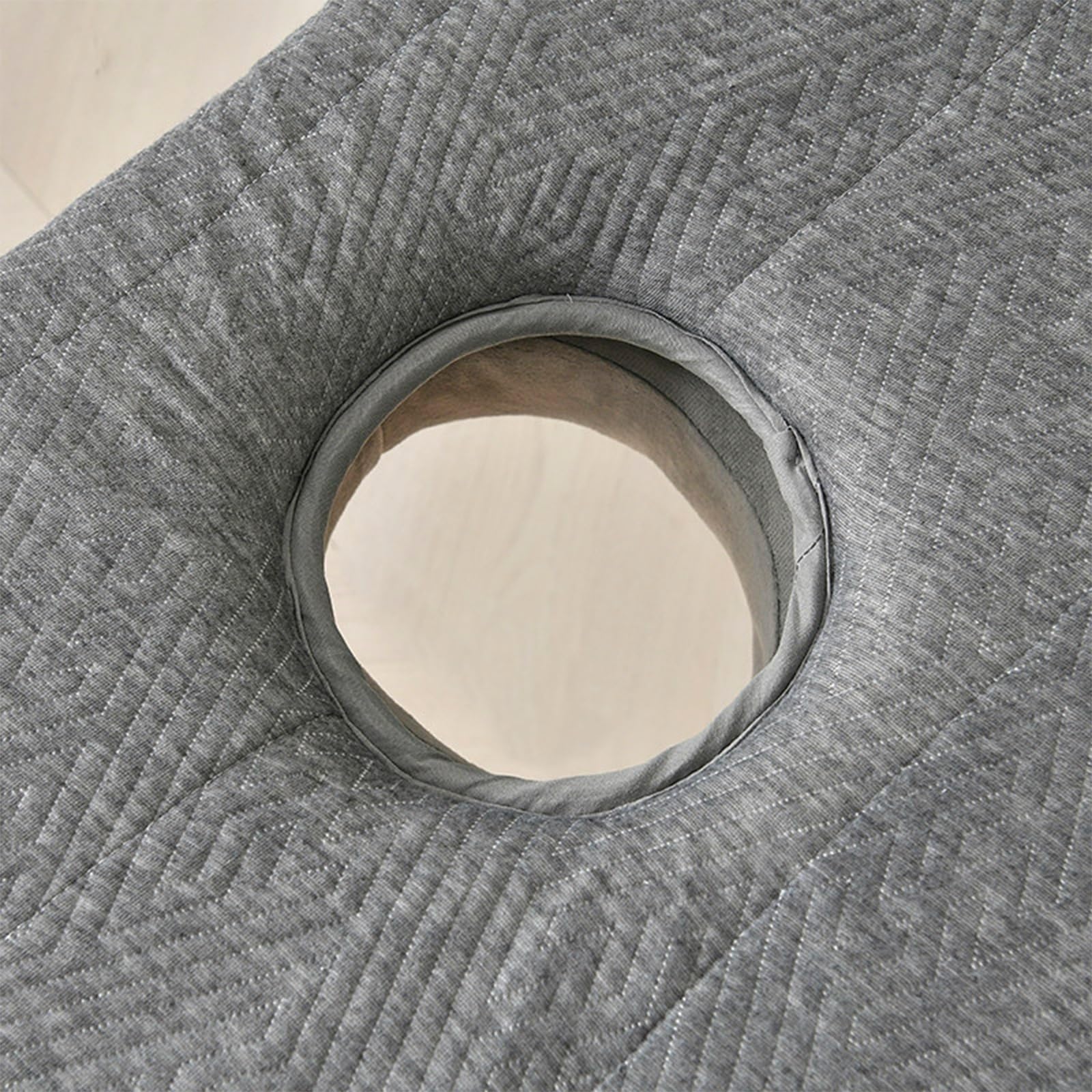 Colchón para Camilla de Masaje con Apertura, Antideslizante y Transpirable en Espuma de Látex para Salón de Belleza, Trasplante de Pestañas, Spa y Tatuajes(Gray,60 X 180 X 4 cm)