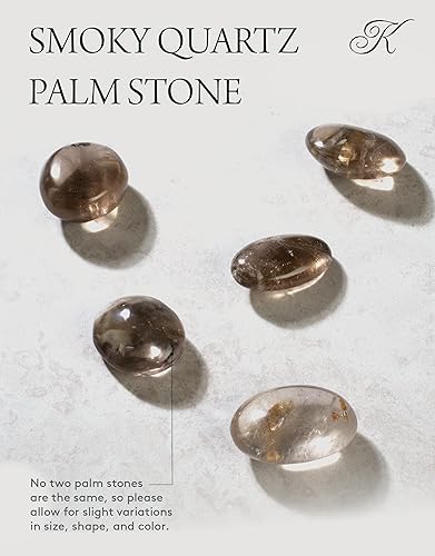 Miniatura 4 de KALIFANO AAA+ - Piedra de palma de cuarzo ahumado  Cristal de cuarzo Ahumado de alta energía de Brasil  Roca de Wicca de Reiki natural con efectos