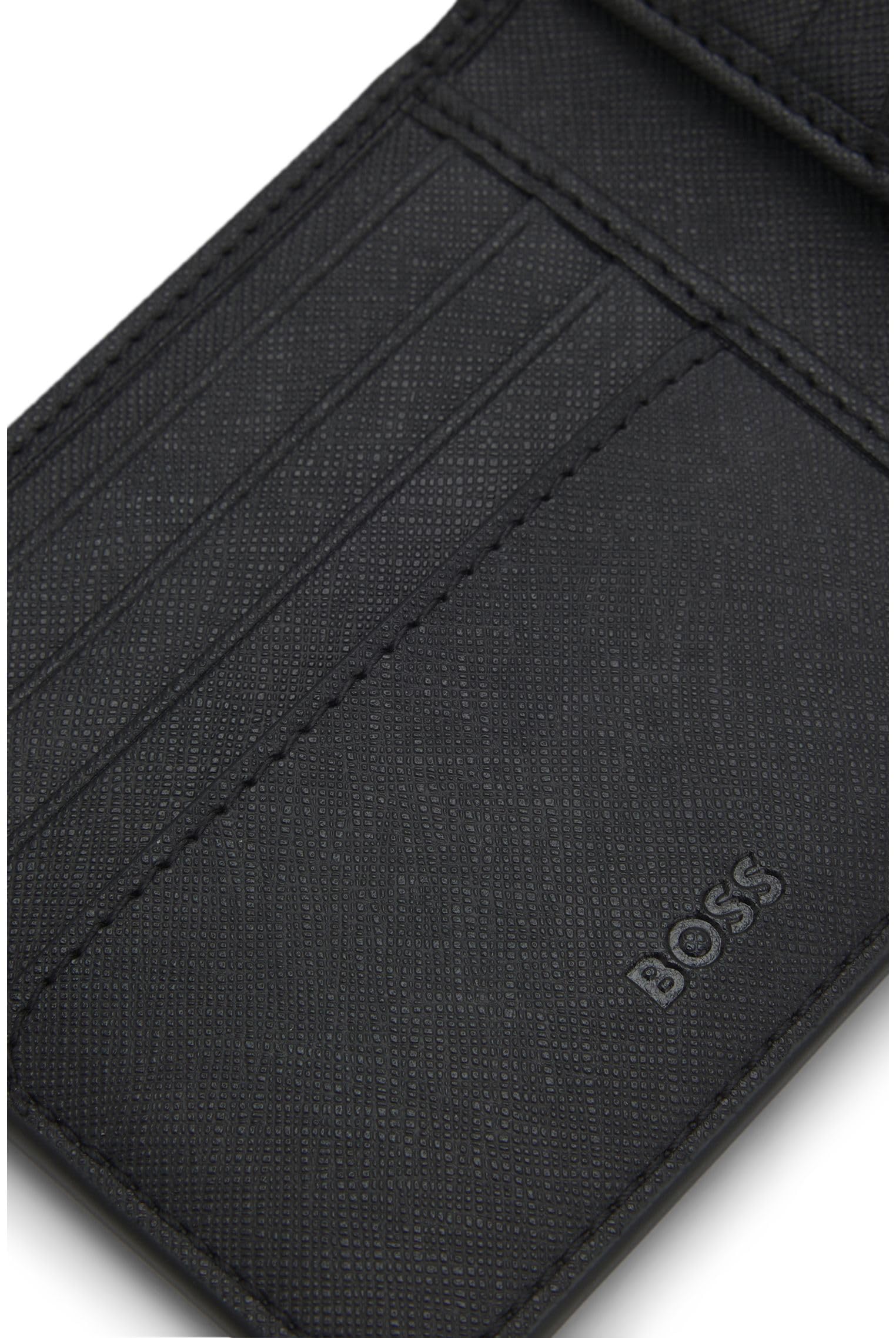 BOSS Zair_8cc N., 8 emplacements pour Cartes Homme, Black1, One Size