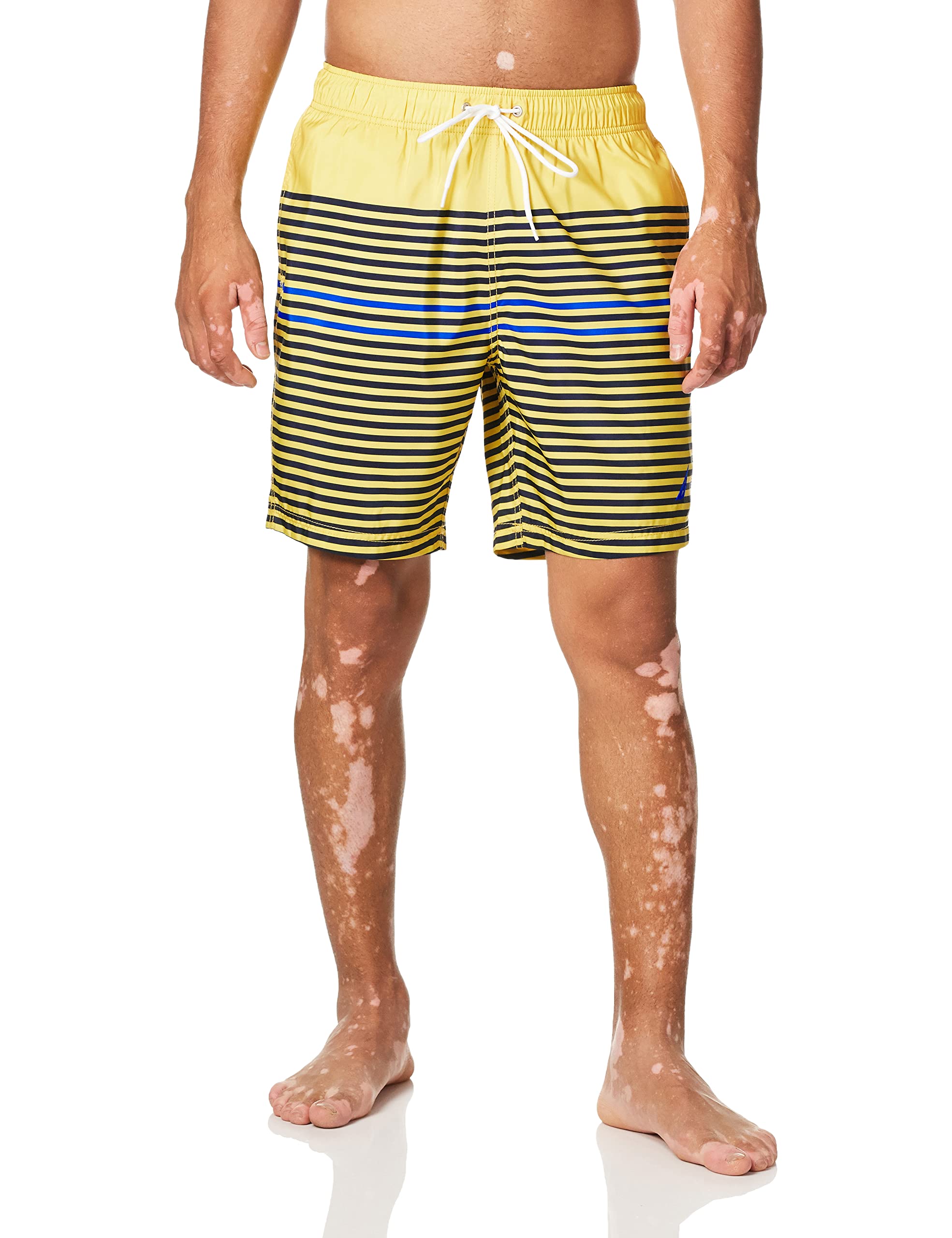 Men's Standard Quick Dry Varigated Stripe Series Swim Trunk