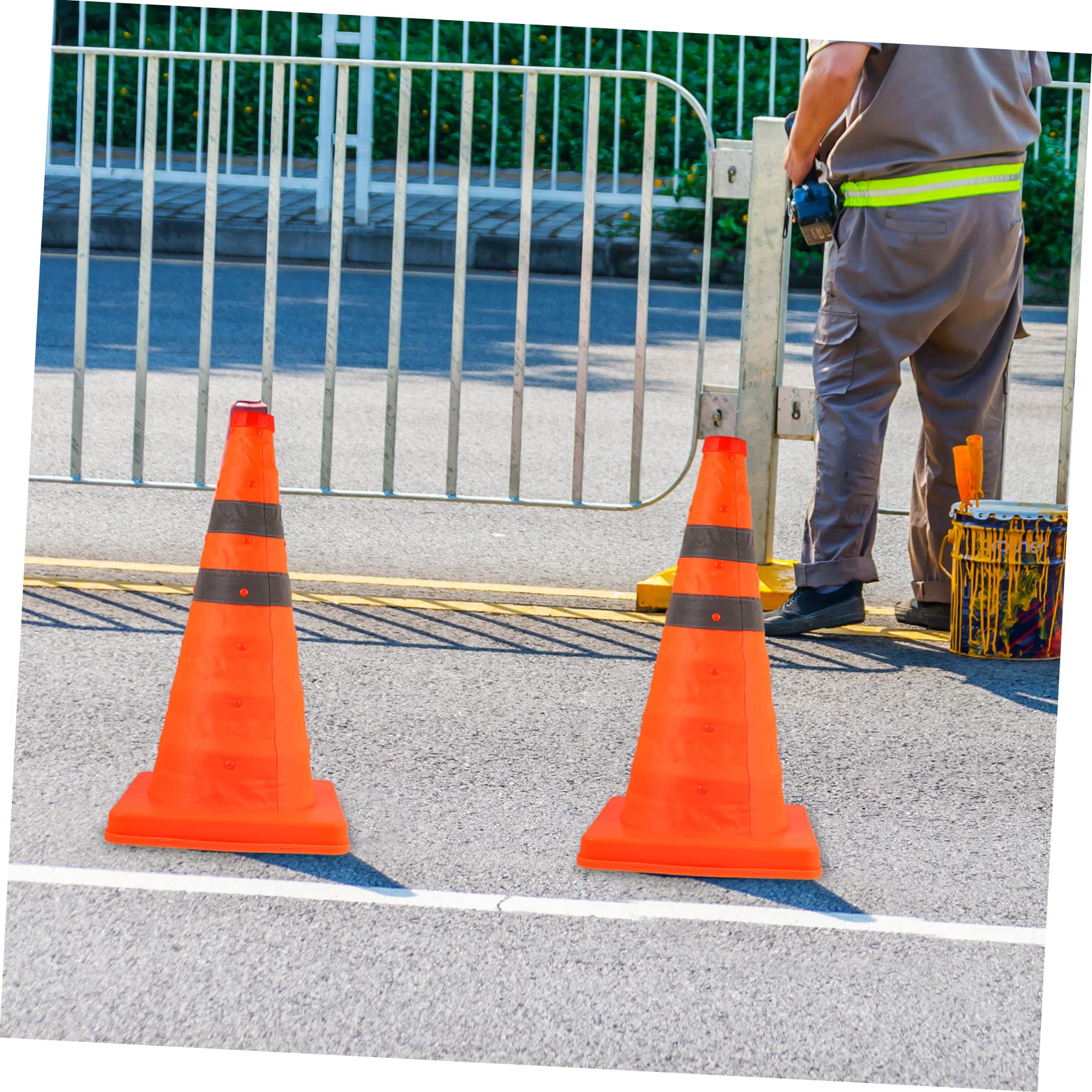 TOYANDONA Json Data Miniature Traffic Cone Telescopic Agility Agility Training Cones for Sports Practice and Field Training Exercises