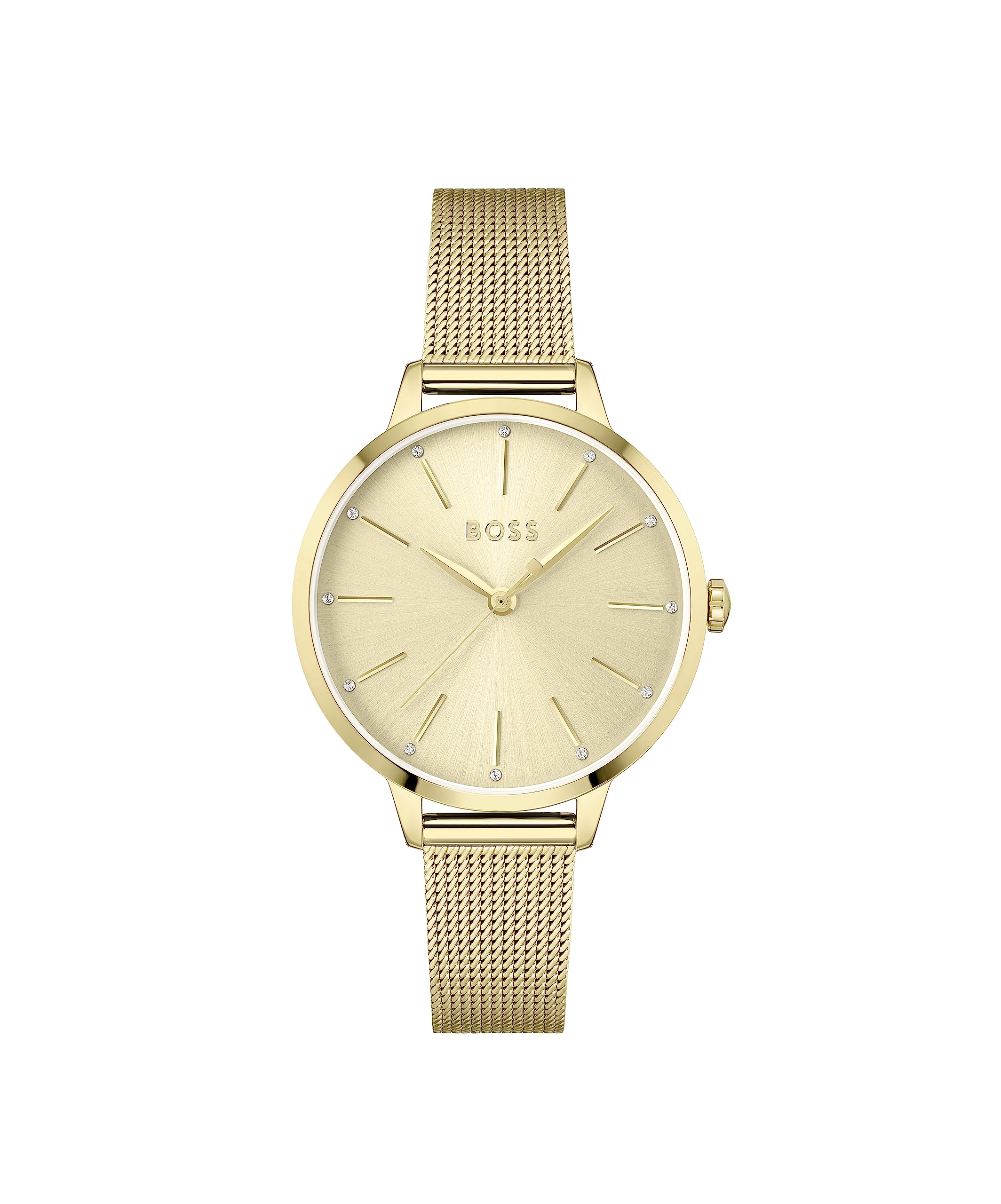 Hugo Boss Stainless Steel Symphony Analog Gold Dial Women Watch-1502612, Gold Band (B0953832V5) Amazon Price History, Amazon Price Tracker