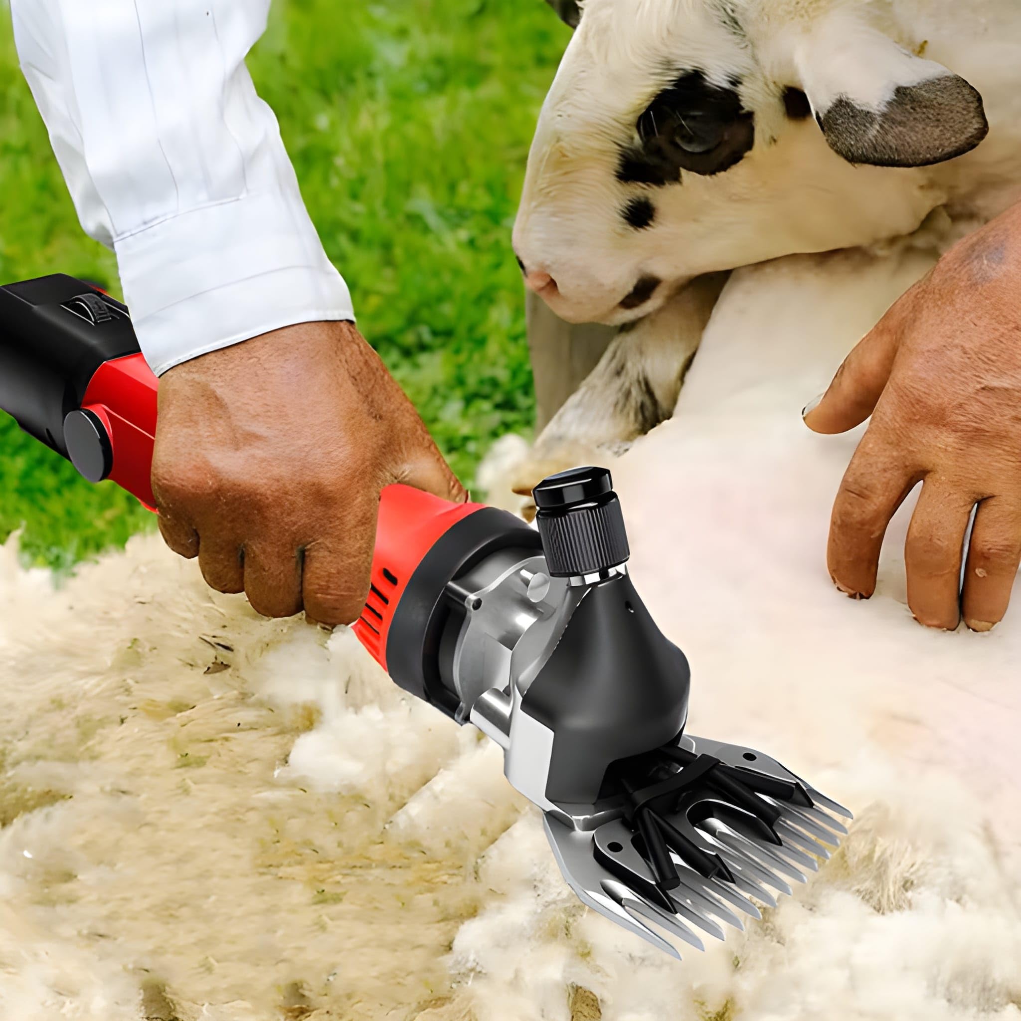 Tosapecore Tosatrice Elettrica Professionale per Pecore Capre Lama Alpaca con Motore 550W Regolabile 6 Velocità Valigetta e Accessori Inclusi