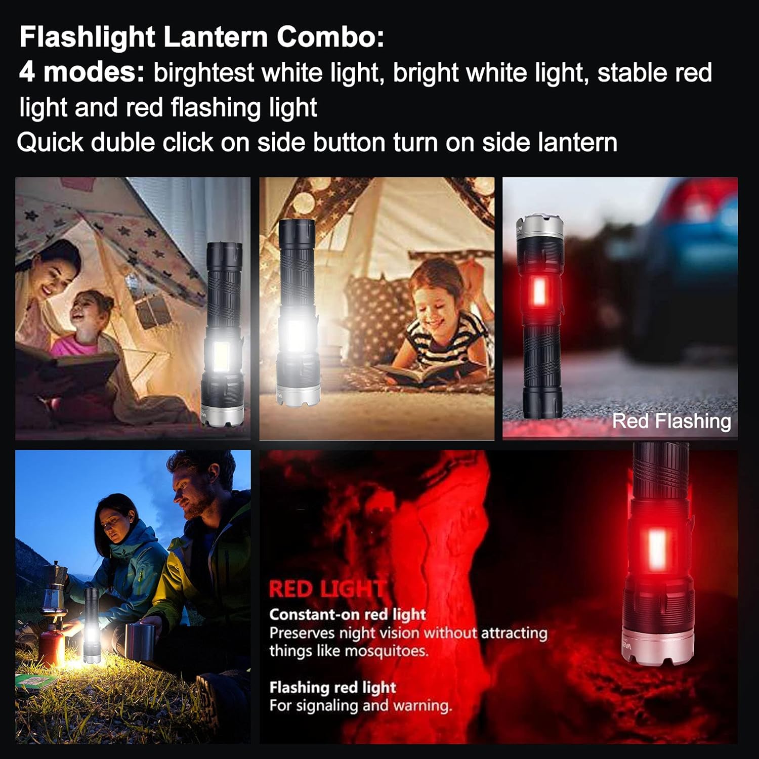 VASTFIRE Powerful Flashlight Rechargeable Emergencies Image
