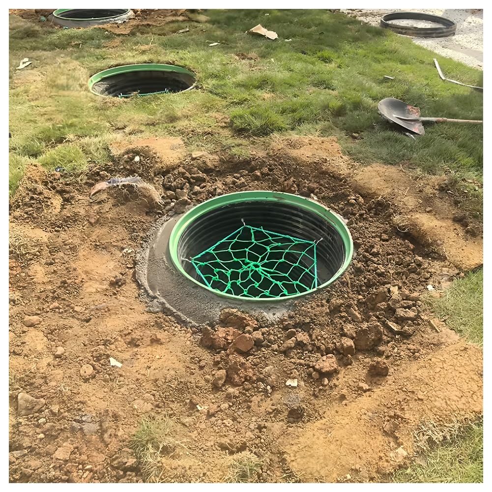 Invisible Septic Tank Lid Covers, Commercial Grass Top Recessed Manhole Cover with Frame Resin for School Garden Landscape, Grass Planting Pot(Green-3PC,80CM/31.5")