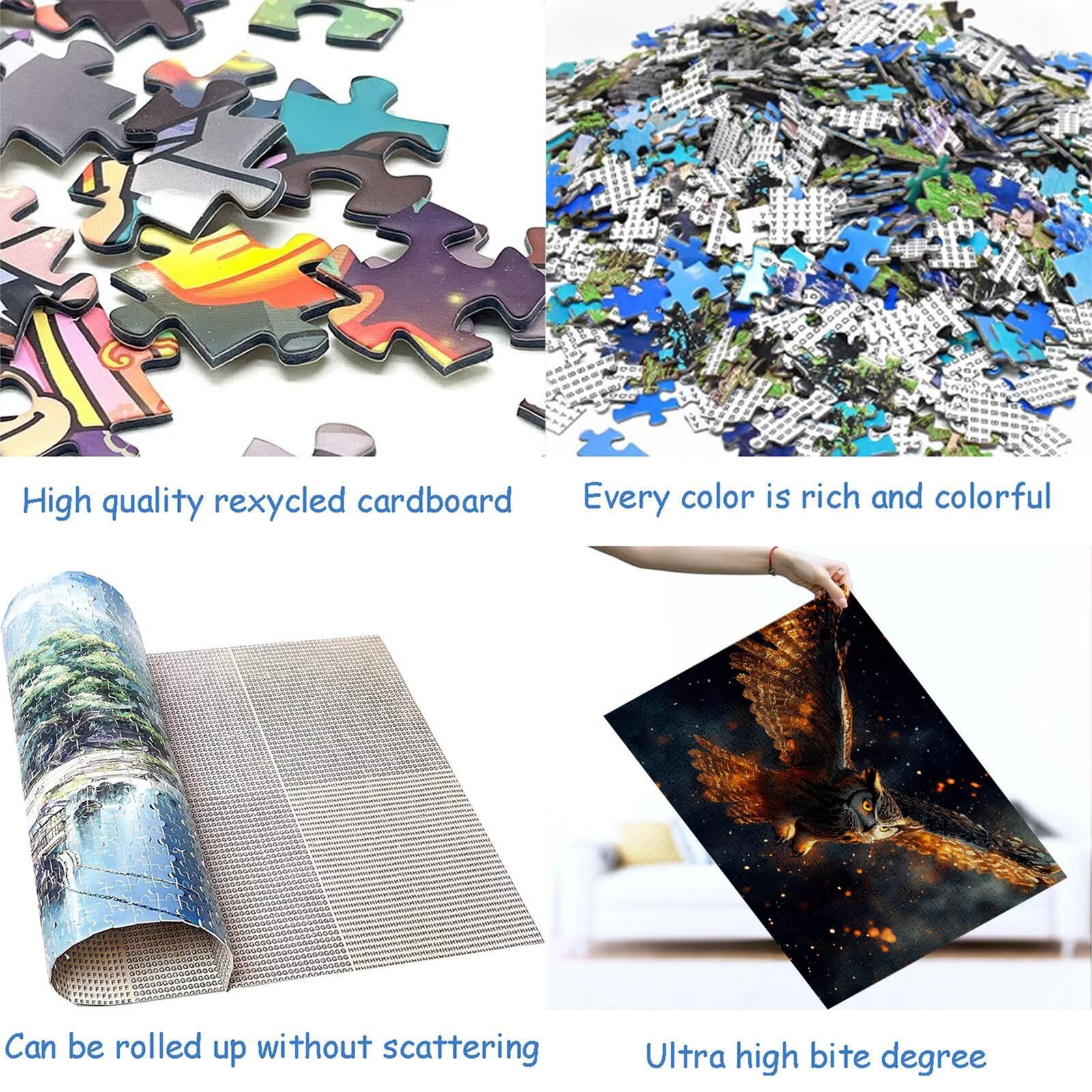Puzzle 3000 elementów orzeł puzzle dla dorosłych ptak 122 x 81 cm Unikalne rzemiosło klasyczne 3D drewniane układanka do rodzinnych gier aktywnych, układanka do samodzielnego wykonania nawet do